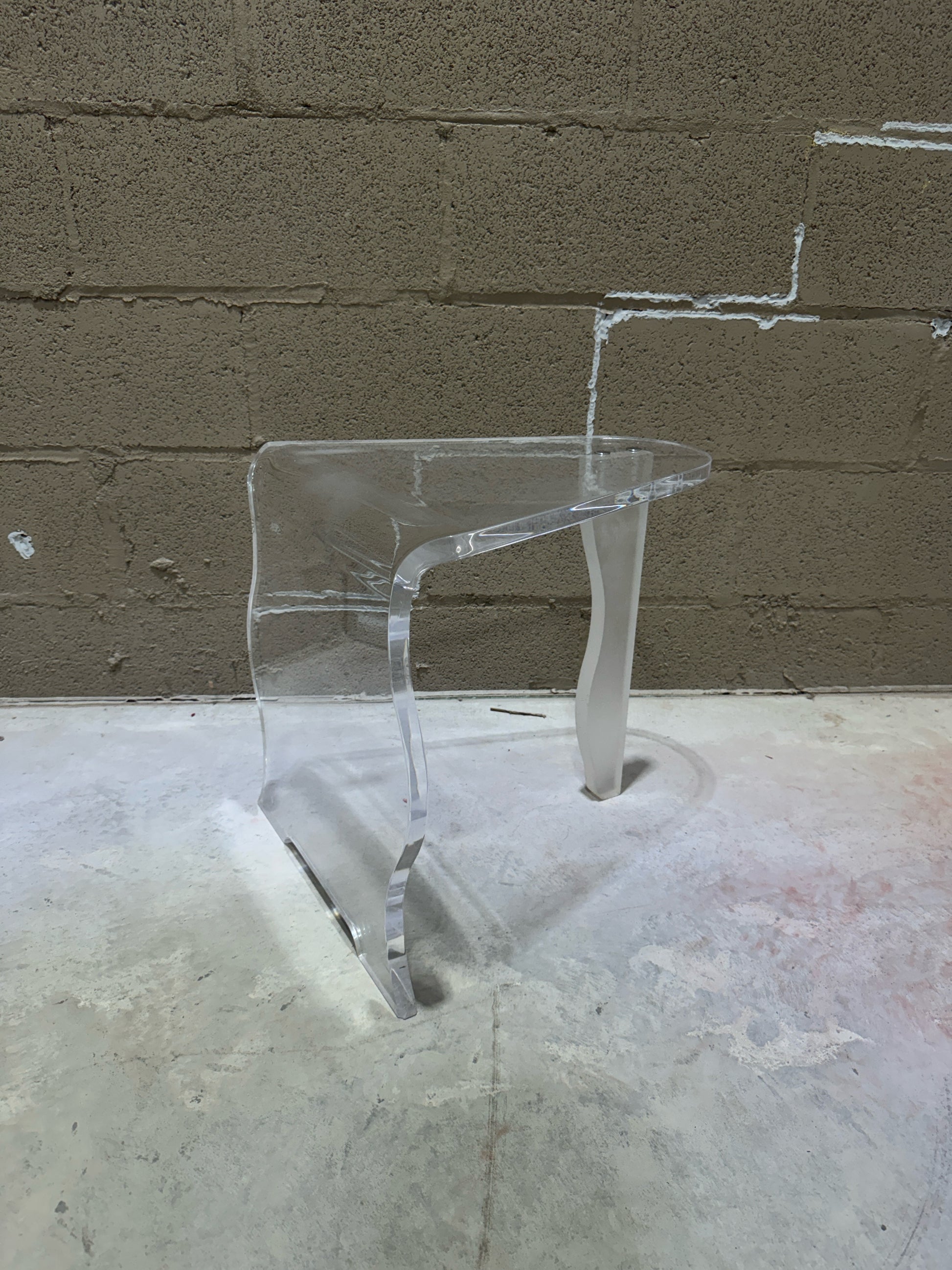 Mid Century Lucite Side Table