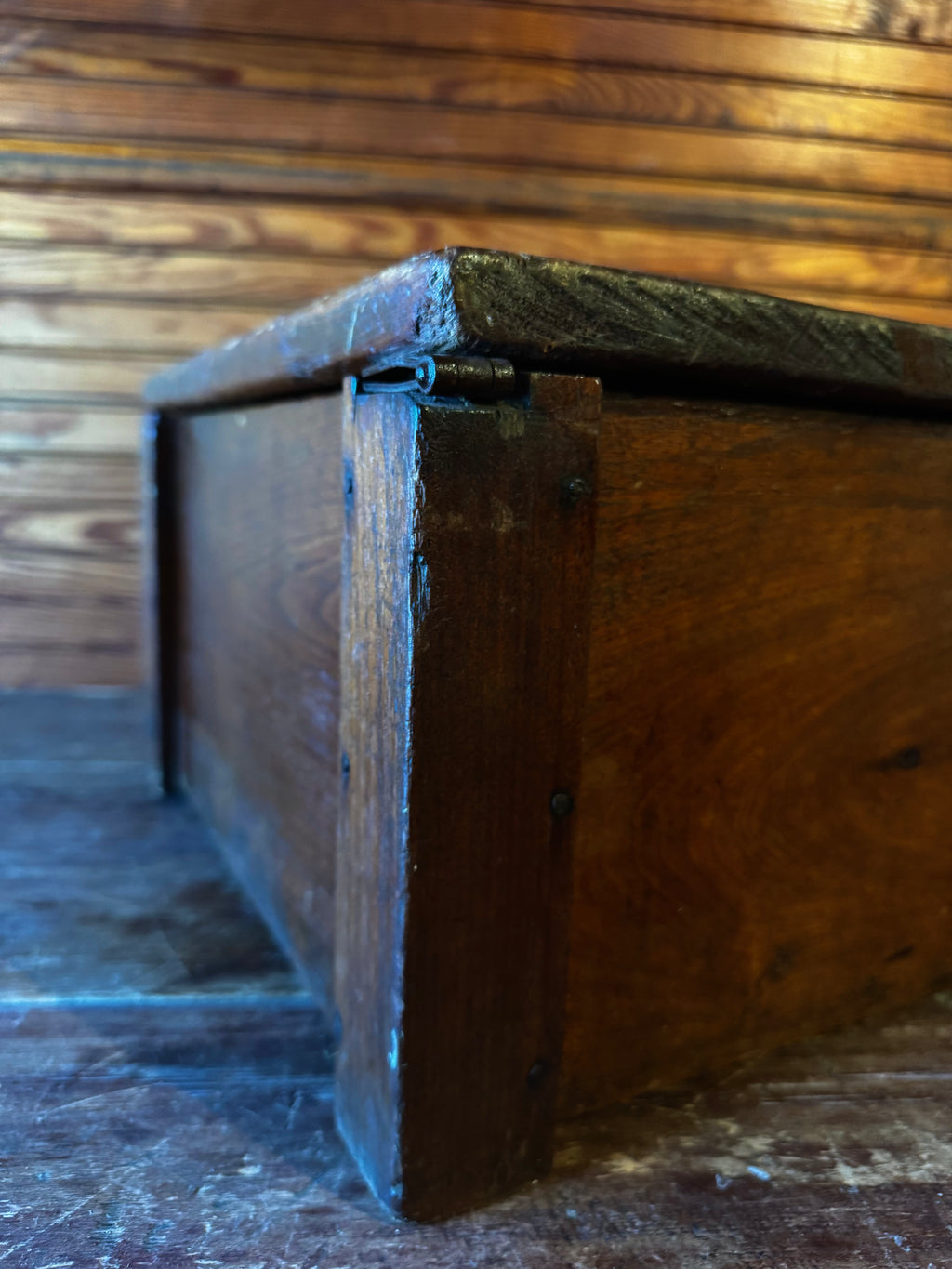 Primitive Solid Wood Storage Box