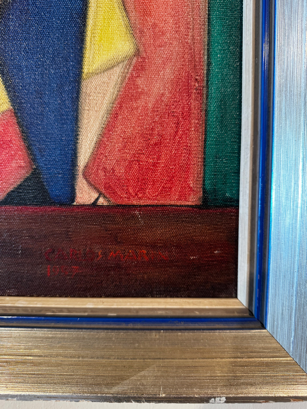Original signed Carlos Marin oil painting, dated 1957