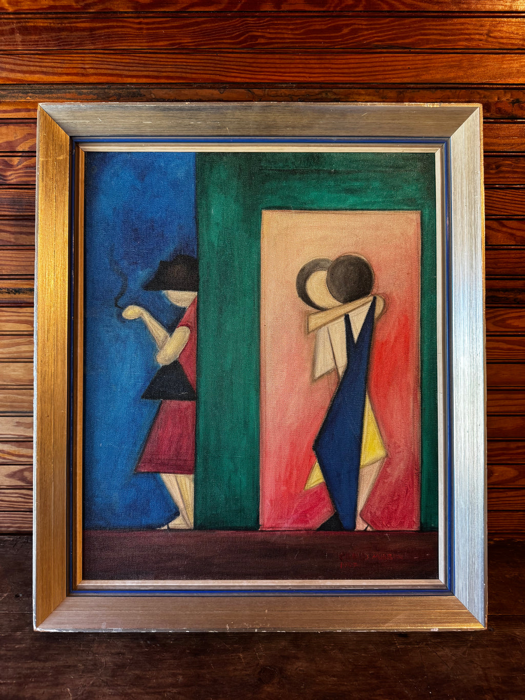 Original signed Carlos Marin oil painting, dated 1957
